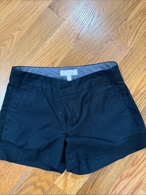 Banana Republic Factory Black High-Waist Tailored Shorts